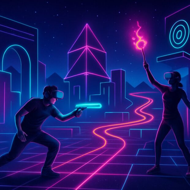 Ilustrasi Eksplorasi Game Online 2026: Kreativitas Futuristik